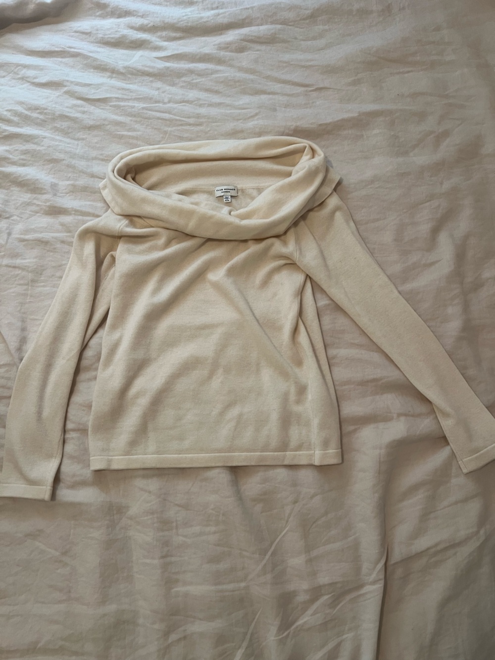 Club Monaco Cream Cashmere Sweater